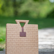 Detail of the Jane Tote triangular handle